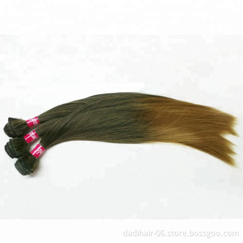silk straight heat resistant fiber mixed two tone color T1b27 cheap hair bundles 100g,synthetic hair weave can be dyed